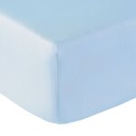 Drap housse coton azur 140x190 cm Drap housse coton azur 140x190 cm