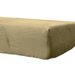 Drap housse en coton bio lavé corde 140x190 cm Drap housse en coton bio lavé corde 140x190 cm