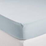 Drap housse en coton bleu 70x140 cm Drap housse en coton bleu 70x140 cm