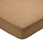 Drap - housse en coton bleu 90x190x28cm