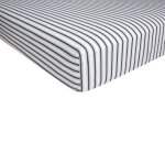 Drap housse coton bleu fonc 140x190 cm
