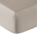 Drap housse coton brume 120x200 cm