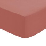 Drap housse en coton rose 90x190cm Drap housse en coton rose 90x190cm
