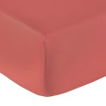 Drap housse coton terracotta 140x190 cm Drap housse coton terracotta 140x190 cm