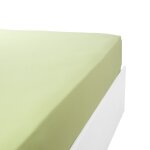 Drap housse flanelle en molleton vert anis 70x190 cm Drap housse flanelle en molleton vert anis 70x190 cm