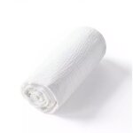Drap housse en gaze de coton blanc 90x190 cm