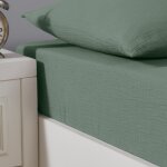 Drap - housse en gaze de coton bonnet 30 cm lichen 80x200 cm