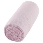 Drap housse en gaze de coton vieux rose 60x120