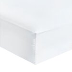 Drap housse grand bonnet microfibre blanc 80x200cm Drap housse grand bonnet microfibre blanc 80x200cm