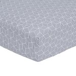 Drap housse imprimé en bambou blanc et noir 160x200 Drap housse imprimé en bambou blanc et noir 160x200
