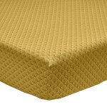 Drap housse imprimé en bambou jaune curry 160x200 Drap housse imprimé en bambou jaune curry 160x200