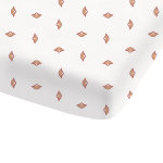 Drap - housse imprim� en percale de coton bio 140x200 cm