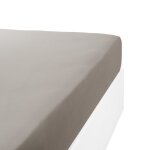 Drap housse jersey extensible en coton gris clair 70x190 cm Drap housse jersey extensible en coton gris clair 70x190 cm