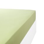 Drap housse jersey extensible en coton vert anis 70x190 cm Drap housse jersey extensible en coton vert anis 70x190 cm