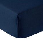 Drap housse lin bleu de chine 90x190 cm Drap housse lin bleu de chine 90x190 cm