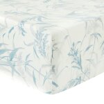 Drap housse percale bleu clair 160x200 cm