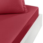 Drap housse en percale bonnet 40cm cardinal 140x200 cm