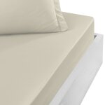 Drap housse en percale bonnet 40cm ficelle 160x200 cm Drap housse en percale bonnet 40cm ficelle 160x200 cm