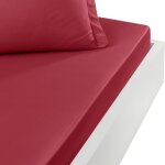 Drap housse en percale de coton cardinal 140x190 cm