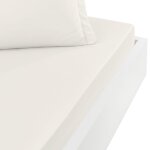 Drap - housse percale coton pour lit articul ecru 180x200 cm