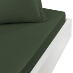 Drap - housse percale coton pour lit articul eucalyptus 180x200 cm