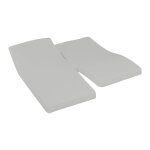 Drap - housse percale coton pour lit articul gris perle 160x200 cm