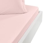 Drap - housse percale coton pour lit articul poudre 140x190 cm