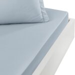 Drap housse en percale de coton nuage 80x200 cm