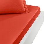 Drap housse en percale de coton terracota 80x200 cm Drap housse en percale de coton terracota 80x200 cm