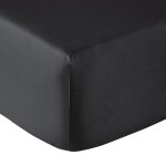 Drap housse percale fusain 140x190 cm Drap housse percale fusain 140x190 cm
