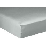 Drap housse en satin de coton celadon 160x200 cm Drap housse en satin de coton celadon 160x200 cm