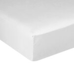 Drap housse satin de coton uni 140x190 cm