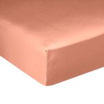 Drap housse satin de coton uni 140x190 cm