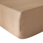 Drap housse satin marron 140x200 cm Drap housse satin marron 140x200 cm