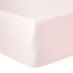 Drap housse satin rose clair 180x200 cm Drap housse satin rose clair 180x200 cm