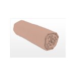 Drap housse uni 100% coton - bonnet 25cm - rose - 160x200 cm Drap housse uni 100% coton - bonnet 25cm - rose - 160x200 cm