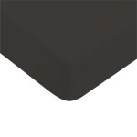 Drap housse uni coton anthracite 140x200cm Drap housse uni coton anthracite 140x200cm
