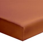 Drap housse uni en coton terracotta 80x200 Drap housse uni en coton terracotta 80x200
