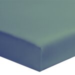 Drap housse uni en coton vert de gris 80x200 Drap housse uni en coton vert de gris 80x200
