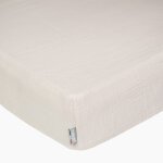 Drap housse uni en gaze de coton 70x140 cm