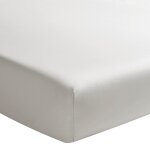 Drap housse uni en gris 2x80x200