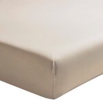 Drap housse uni en percale de coton lin 180x220 Drap housse uni en percale de coton lin 180x220