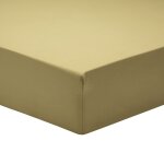 Drap housse uni en percale de coton vert 140x200 Drap housse uni en percale de coton vert 140x200