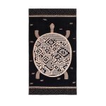 Drap de plage tortue maori 100x180