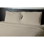 Drap plat 100% coton beige crème 180x290 cm Drap plat 100% coton beige crème 180x290 cm