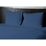 Drap plat 100% coton bleu 240x300 cm Drap plat 100% coton bleu 240x300 cm