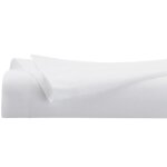 Drap plat en coton blanc 90x190cm