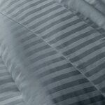 Drap plat coton gris fonc� 240x310 cm