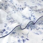 Drap plat percale bleu clair 240x295 cm Drap plat percale bleu clair 240x295 cm