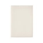 Drap plat en percale de coton meringue 270x300